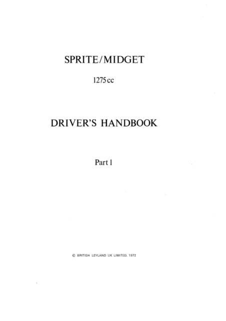 MG MIDGET Workshop Manual OEM REPRINT 360 PAGES IN STURDY A4 FOLDER 1966-1974