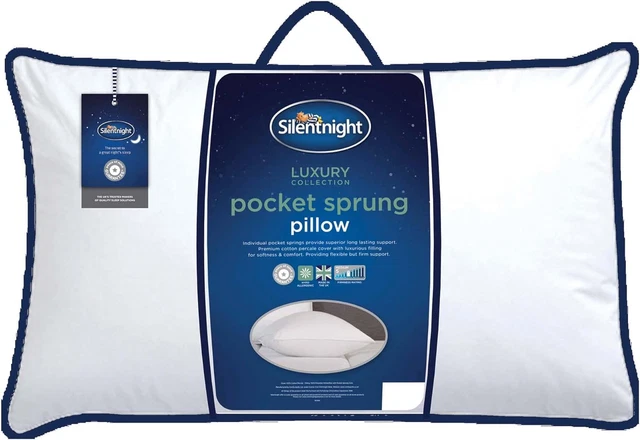 Cuscino a molla tascabile Silentnight - Cuscino a molla medio supporto posteriore e laterale