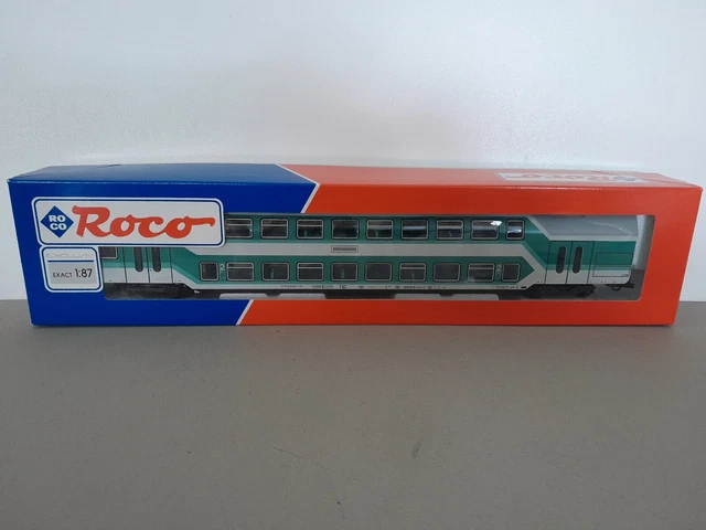 ROCO BASTELWARE 45286 DB AG Doppelstockwagen 2. Kl. DBz 751 exact 1:87 ...