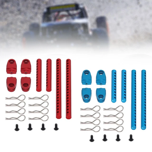 20 Clips De Carrosserie RC Deerc - Pour Voitures 1/10, 1/12, 1/16 - Pièces Rechange Noires