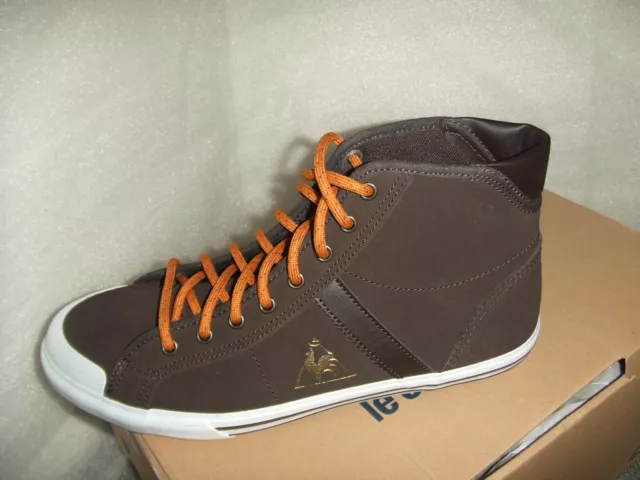 LE COQ SPORTIF Saint Malo Mid Suede Montantes En Cuir Pointure Eur 41 Marron EUR 49 99 PicClick IT