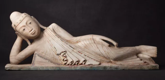 Special antique reclining Buddha statue from Burma
