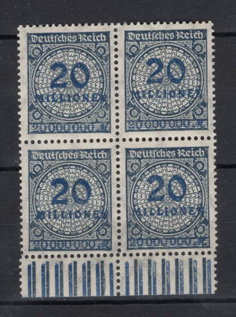 DR Minr. 319 W b im UR-VB - postfrisch - geprüft Infla - (GM123)