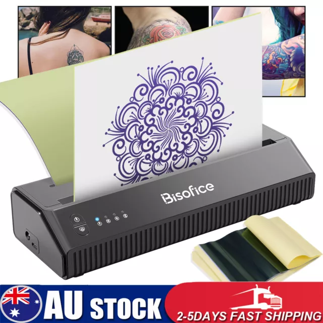 USB Tattoo Transfer Copier Printer Machine Thermal Stencil Paper Body Art Maker