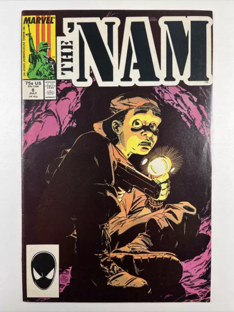 The 'Nam #8 July 1987 ✅ KEY 1st Appearance of Tunnel Rat ✅ Marvel Comics