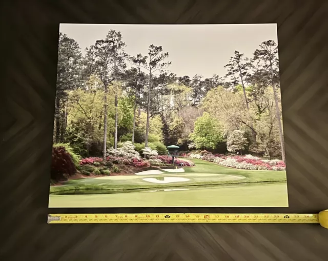 Masters Print Of Hole 12, Par 3, Amen Corner 24x20x1