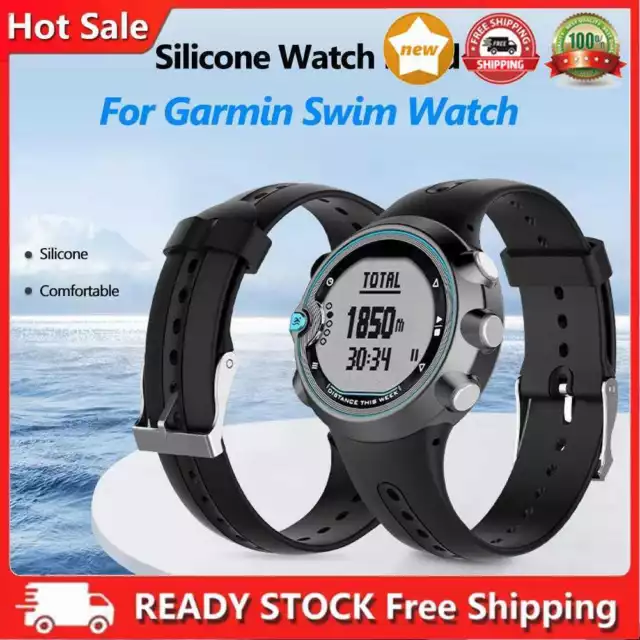 Silicone Strap for Garmin Swim Watch Band Smartwatch Bracelet Replacement w/Tool