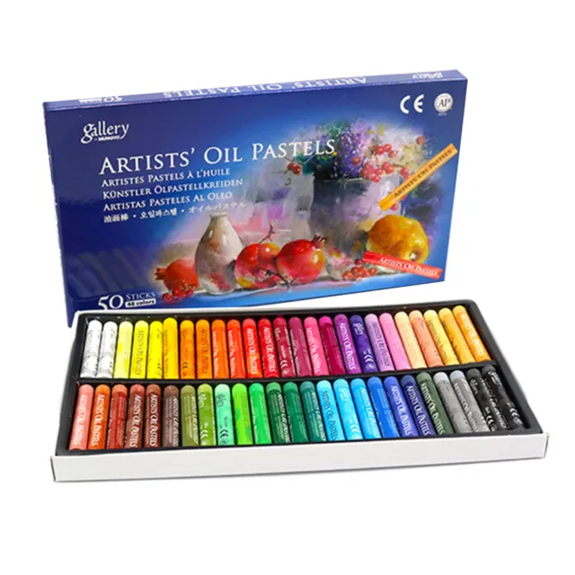 25/50 Color Non Toxic Oil Pastels Set, Soft Oil Pastels Set for Beginners Kids