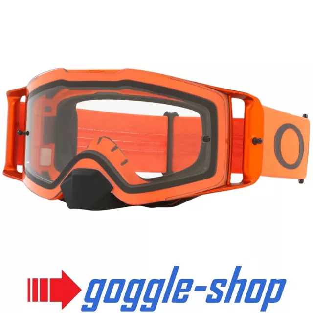 Oakley Front Line Motocross MX Brille – Moto Orange/Klarglas