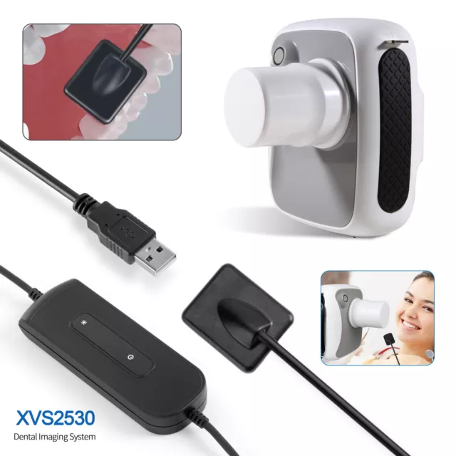 Sistema de imagen digital de unidad de rayos X dental portátil + sensor de rayos X RVG tamaño 1,5 ns