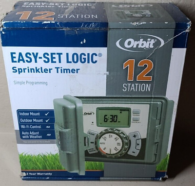 ORBIT 57900 12 Station Easy-Set Logic Indoor/Outdoor Sprinkler Controller Timer