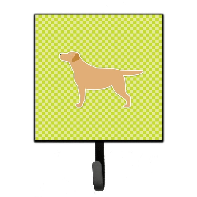 "Caroline's Treasures Yellow Labrador Retriever Checkerboard Green Leash or K...