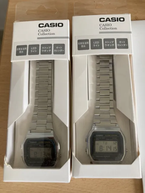 Casio vis et petits tuyaux du bracelet en acier inox noir GST-W110BD