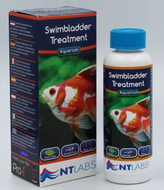 NT Labs Vessie Natatoire Traitement 250ml Pour Tropical Et Coldwater Aquariums
