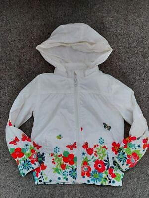Losan Designer Girls Lightweight Floral Trim Spring/Summer Jacket   5 Yrs