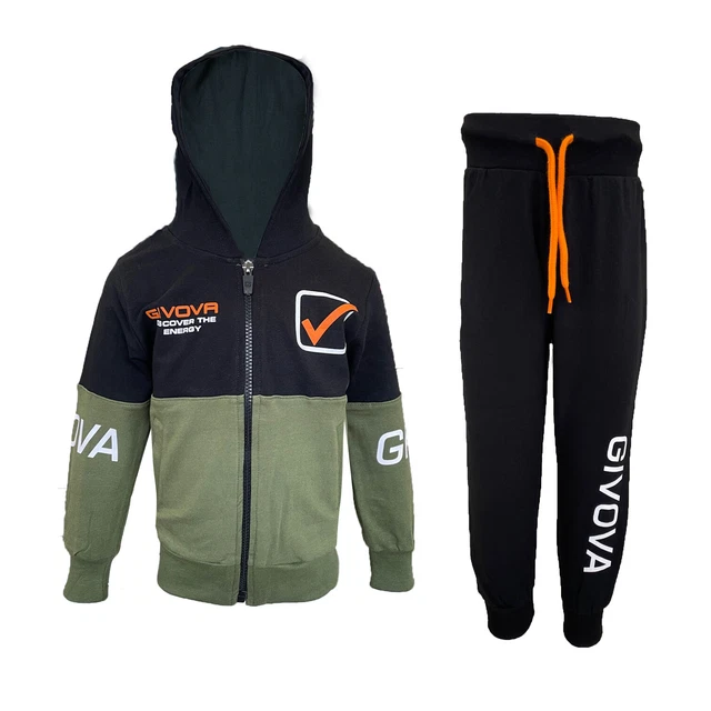 Tuta Bambino in Cotone Full Zip con Cappuccio GIVOVA Art. 251