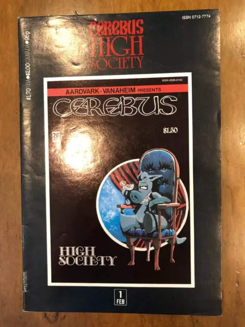 Aardvark-Vanaheim Cerebus: High Society #1, 9, 20 & 22-23 (1990s) Solid Copies