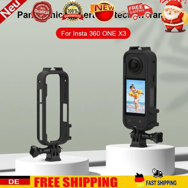 Camera Border Holder Shockproof Frame Cage with 1/4 Adapter for Insta360 ONE X3