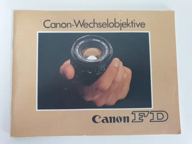 Canon FD Wechselobjektive Anleitung / Broschüre (deutsch)