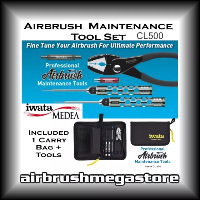 Iwata CL500 Airbrush Maintenance Tool Set + Free Insured Post