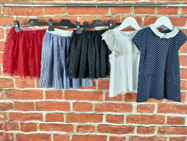 GIRLS BUNDLE AGE 3-4 YEARS M&S H&M etc SKIRT TOP T-SHIRT TUTU RARA PARTY 104CM
