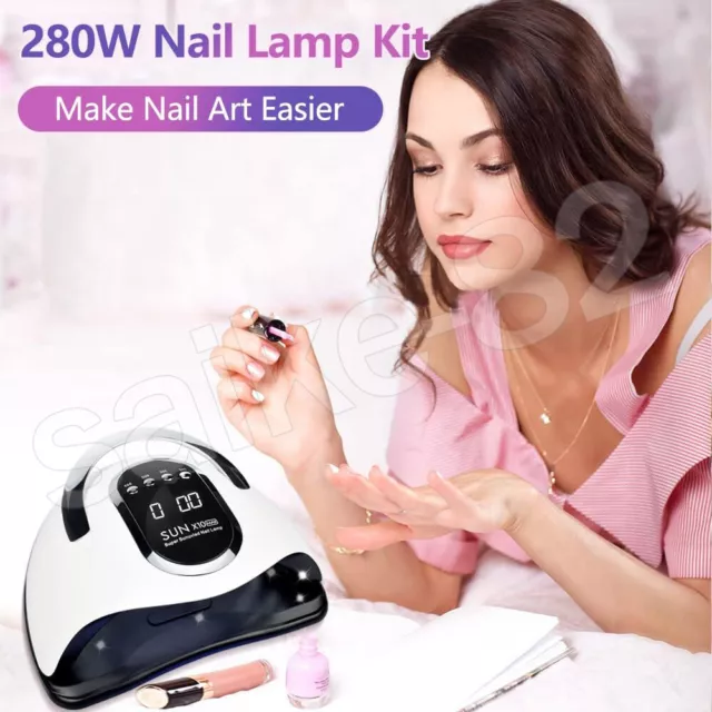 280W Nail Lamp UV LED Light Professional Nail Polish Dryer Art Gel Curing Device 2