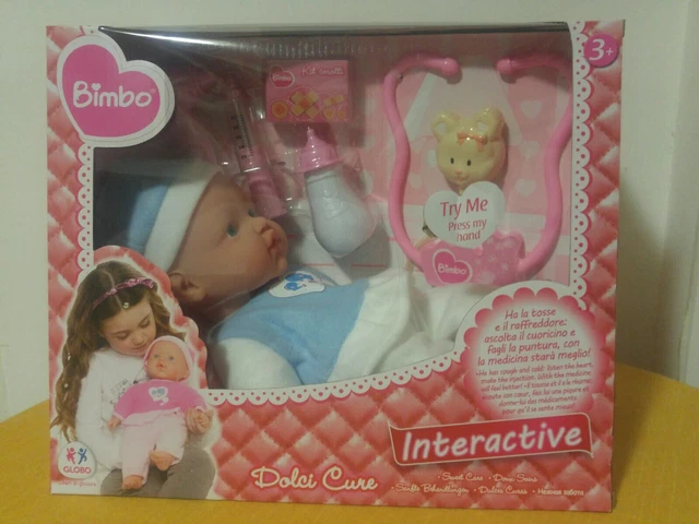 BAMBOLOTTO BUA DOLCI Cure Interattivo Con Accessori Dottore Globo