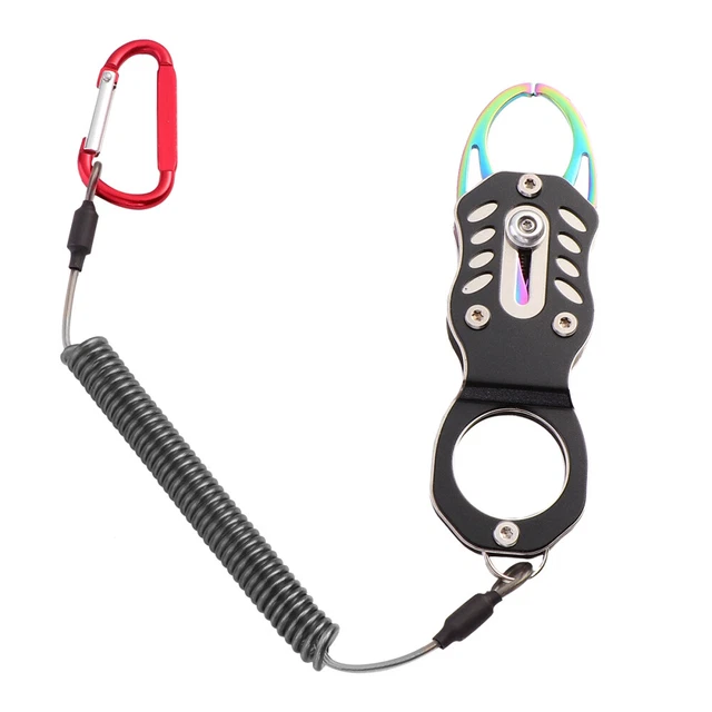 DELAESI Pinza da pesca curva, 28 cm, con 1 guanto da pesca a mano destra, accessorio per la pesca di pesci predatori