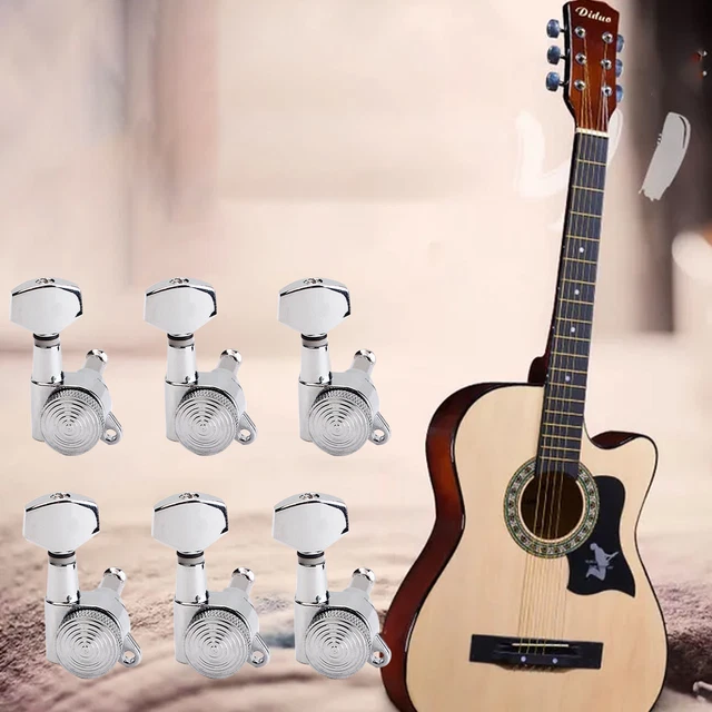 6pcs/set Guitar Pegs Solid Good Strength Guitar String Tuning Tuner Machine
