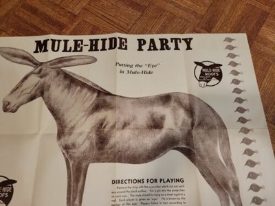 Vtg Mule-Hide Shingles New In Env. "Pin The Eye On"The Lehon Company-Chicago Il