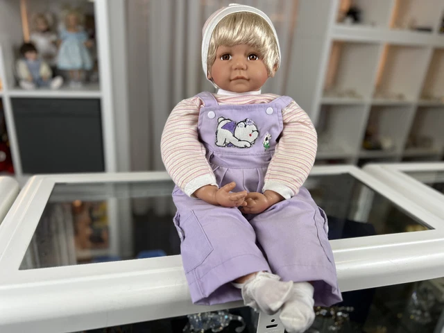 Poupon Violet Parker - Bébé Reborn 42 Cm - Vinyle De Collection - Fait Main - État Parfait