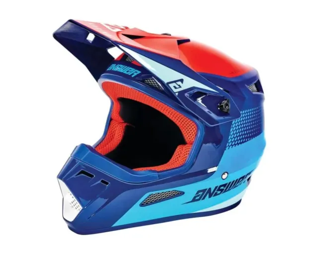 Answer Racing Ar1 Swish Off Road Helmet Youth Small Blue Red 446086