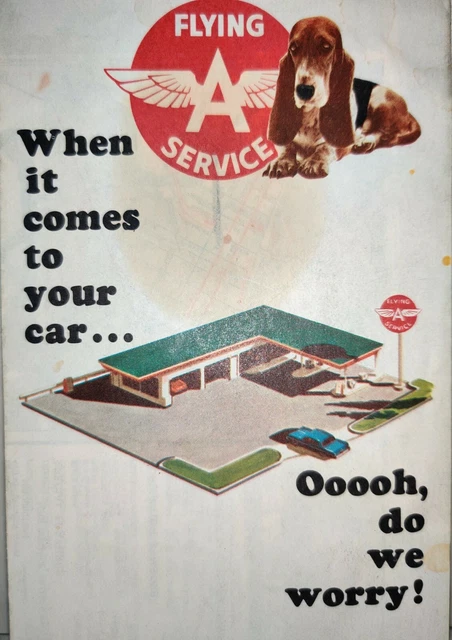 1967 Tidewater Oil Flying A Road Map New Jersey