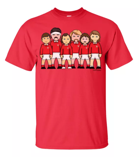 Wales Rugby Legends By VIPwees Mens ORGANIC Cotton T-Shirt Welsh 6 Nations