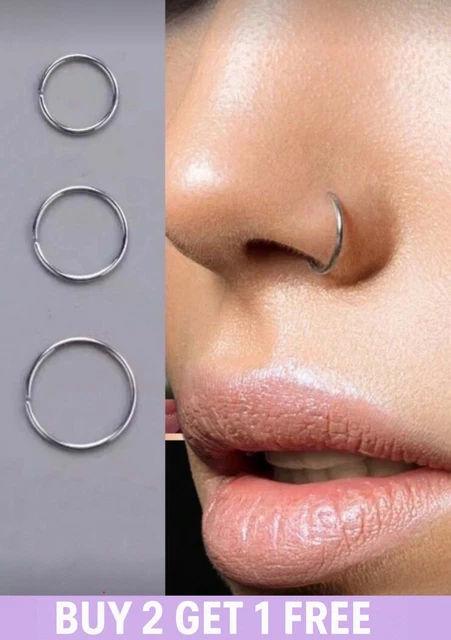 CENGYUN - Piercing Da Naso Per Setto Nasale Da 8 - 10 , In Acciaio - Foto 2