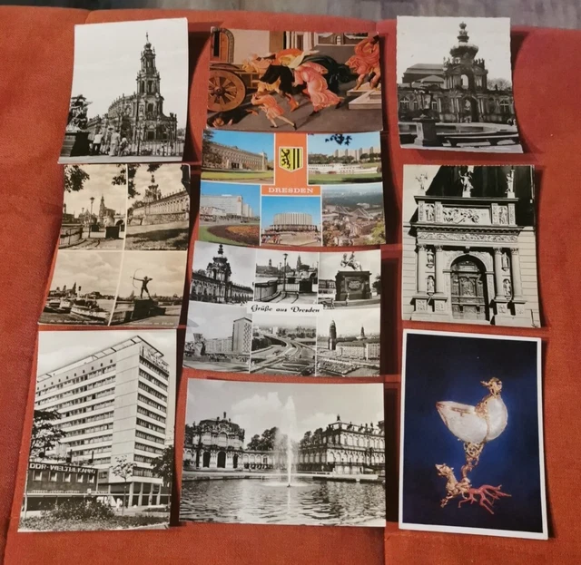Konvolut 10 DDR Ansichtskarten AK Dresden