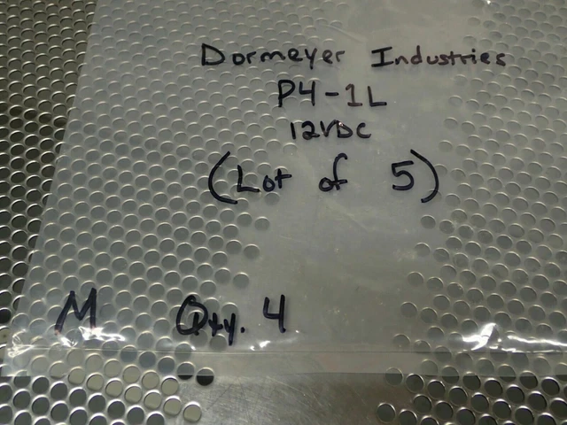 Dormeyer Industries P4-1L 12VDC Solenoids New No Box (Lot of 5) See All Pictures 2