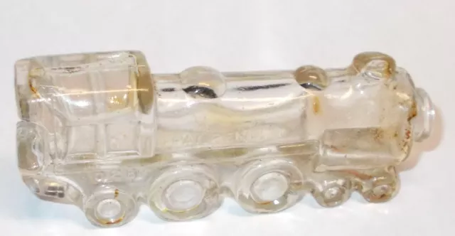 Vintage Glass Locomotive Train #1028 Candy Container