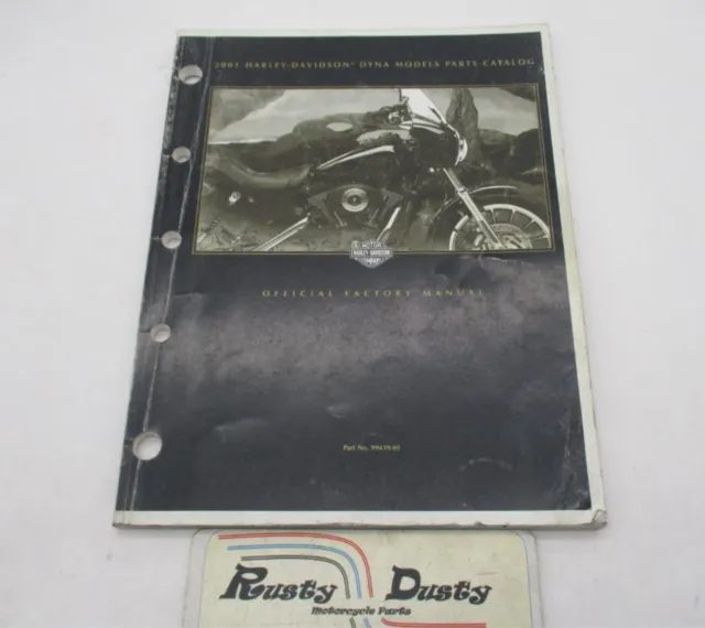 Harley Davidson Official Factory Genuine 2001 Dyna Parts Catalog 99439-01