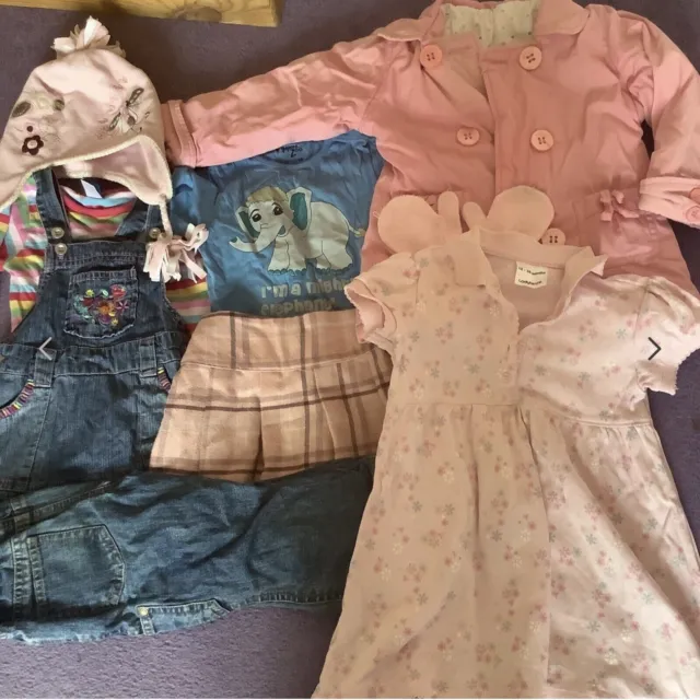 Baby Girls Clothes Clothing Bundle Age 12-18 Months 9 Items Dress Coat Jeans Hat