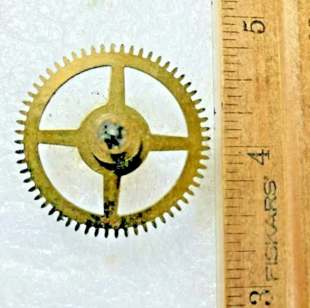 Old Kienzle Clock Movement Time Side 4th Wheel  (See Pics To ID Mvmt) (K6817)