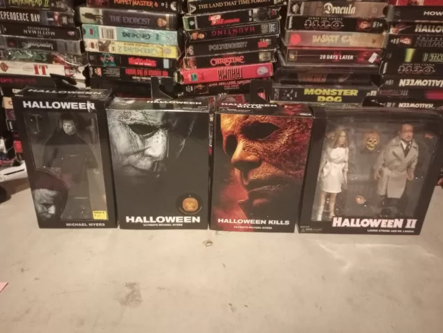 NECA Halloween Action Figure Lot of 4 Michael Myers Laurie Strode Loomis NIB
