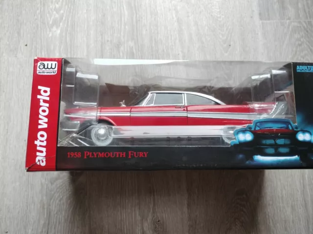 Auto World AWSS119 Movie Stephen King: Christine 1958 Plymounth Fury Voiture...