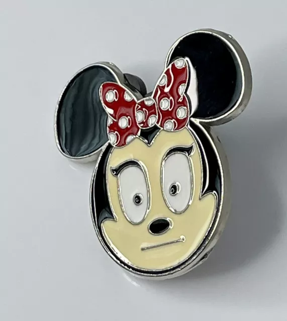 DISNEY MINNIE MOUSE Emoji Face Shocked Surprised WDW Parks Pin Trading ...