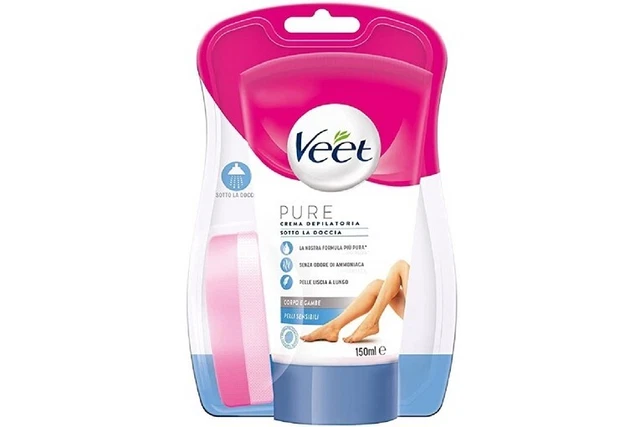 Veet crema depilatoria Sotto la Doccia per pelli sensibili 150 ml