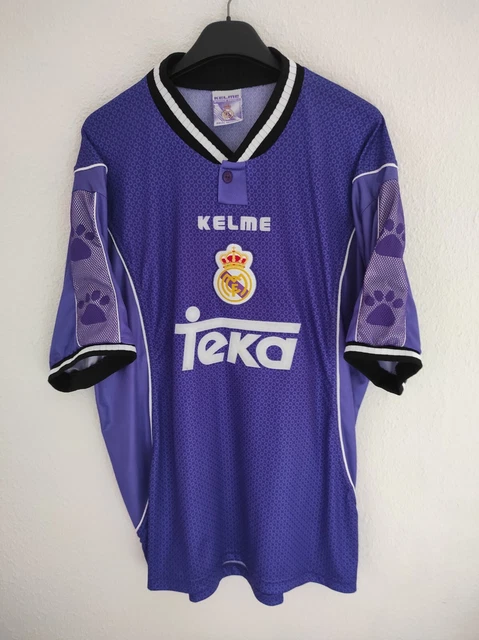 Maillot Real Madrid 1997-1998 Roberto Carlos #3 - Kelme, Taille XS, Neuf Avec étiquettes