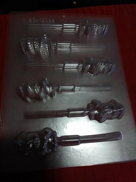 Cute Graduate Chocolate Sucker Candy Mold. 6 cavities. About 2" tall each. A3