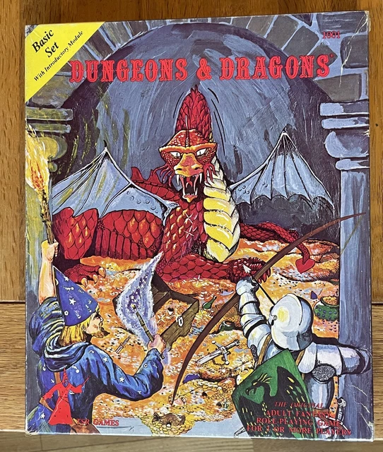 Donjons Et Dragons – Coffret Basic Set 3ème Tirage – Décembre 1979 – TSR Games – Jeu De Rôle Vintage