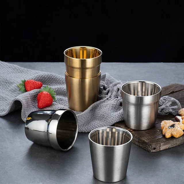 Doppelwand Edelstahl Kaffee Tasse Tragbar Wasser Becher Hochwertig Cup