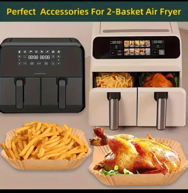 Air Fryer Paper Liners Disposable Non Stick Parchment Accessories